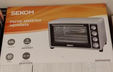 Forno elettrico 43 Litri ventilato e grill 