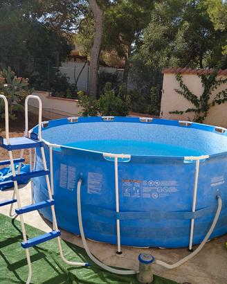 PISCINA BESTWAY 3.66 X 1.22H+ACCESSORI /COME NUOVA