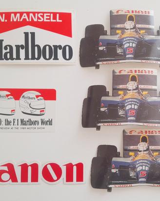 Adesivi F.1  N .MANSELL 1989 / 2010 CANON