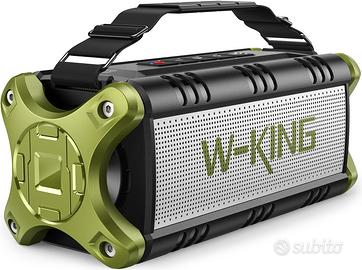 50W Cassa Bluetooth Potente, W-KING Speaker Blueto