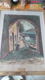 Quadro scorci di paesaggio di Giacinto Galbiati