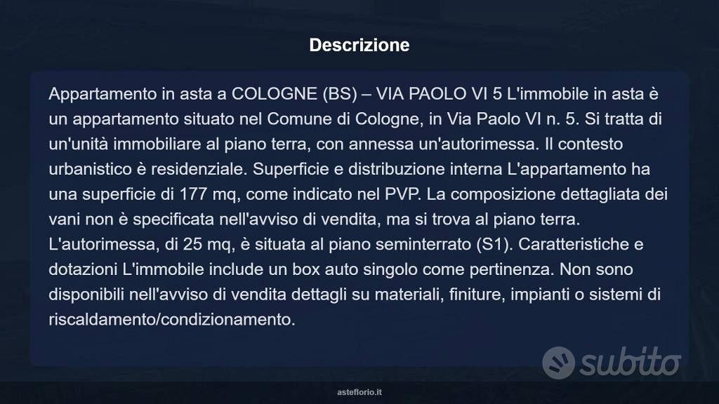 Appartamento – Cologne, Brescia - Vista 3
