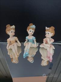 set di tre statuine 