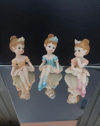 set di tre statuine 