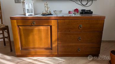 Set mobili legno massello salotto