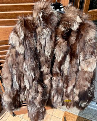 Pelliccia vera Volpe con tasche e bottoni