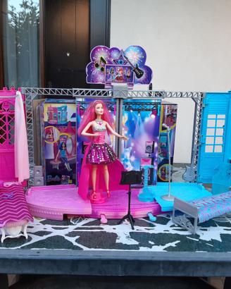 Barbie palco concerto rock usato con bambola