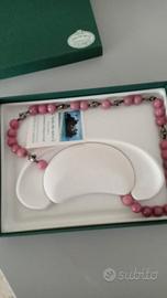 Girocollo in Rodonite e argento 925%