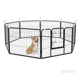 Recinto per cani in acciaio INTERNO/ESTERNO