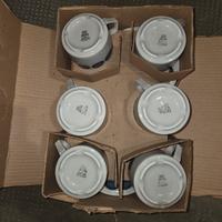 set da 6 tazze grandi e piattini 