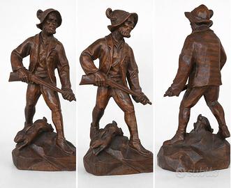 Statua in legno vintage Val Gardena 