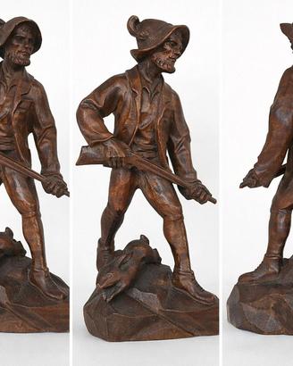 Statua in legno vintage Val Gardena 