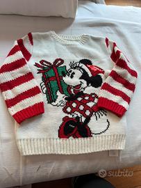 Disney Christmas/maglione Natale 4 anni 104cm