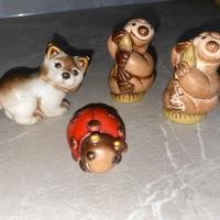 THUN Statuette Animali - Coccinella, Bradipo, Volp