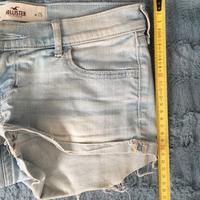 Pantaloncini donna corti Hollister color jeans