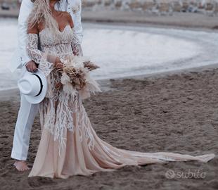ABITO DA SPOSA CERIMONIA BOHO CHIC