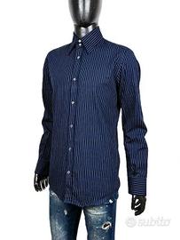 Dolce & Gabbana Camicia Uomo 40/M Blu a Righe
