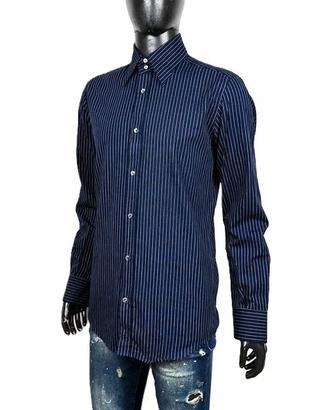 Dolce & Gabbana Camicia Uomo 40/M Blu a Righe