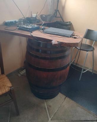 Tavolo Botte in Legno Massello Rustico - Barrique