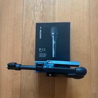 Microfono com cavalletto portattile