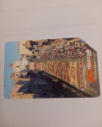 scheda telefonica infiorata di genzano