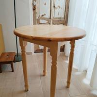 Tavolo da pranzo in pino 70 cm diametro
