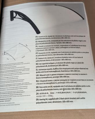 Pensilina 1000x600 cm