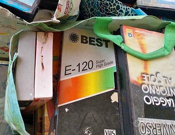 Videocoassette con programmi TV anni 80