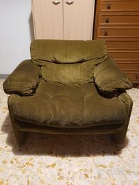 Poltrona da salotto tessuto morbido x2