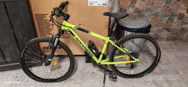Mountain bike Rockrider ST 500 giallo fluo.24 pol