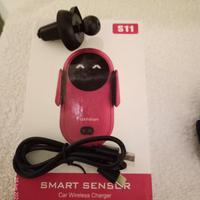 Caricabatterie iPhone nero wireless per auto 