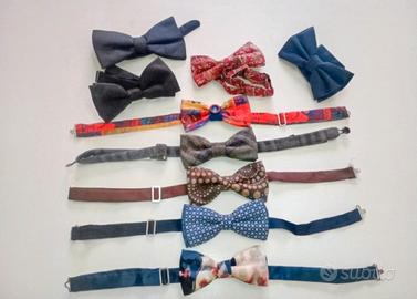  Papillon uomo vari colori e fantasie 