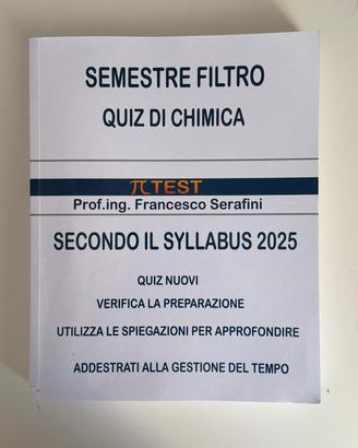 Quiz di Chimica per il Semestre Filtro 