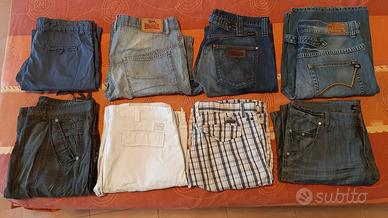 8 Pantaloni Corti Wrangler Alcott ecc tg 44 50 52