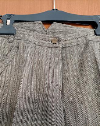 Pantalone classico spigato grigio