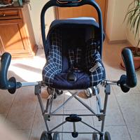 Trio passeggino più seggiolino auto e box