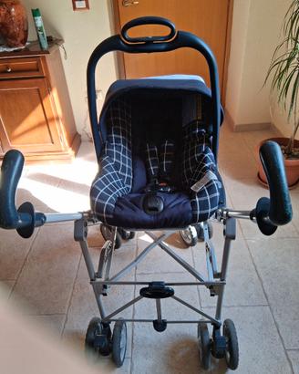 Trio passeggino più seggiolino auto e box