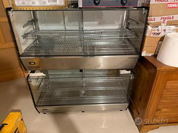 vetrina riscaldata da banco