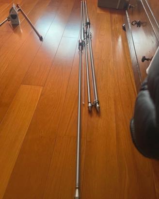 Bastoni tende in acciaio inox con ferramenta