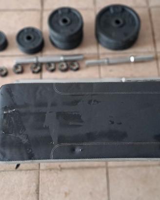 Kit manubri 50kg + panca