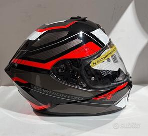Casco Scorpion Exo-391 LEO Black/White/Red