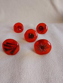 Pomelli in vetro di Murano