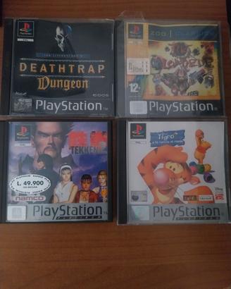 4 videogiochi originali per playstation 1 pal ita