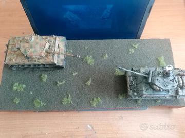 Diorama 1:35 Sherman FURY contro TIGER tedesco