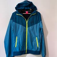 Giacca Nike Windrunner Blu e Verde Acido Taglia S