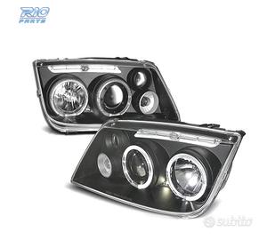 FARI PER VOLKSWAGEN VW BORA 98-05 ANGEL EYES FONDO