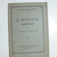 Libro nitrato ammonico manuale agricolo vintage fe