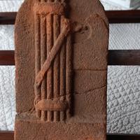 mattone in teracotta con fascio littorio primi 900