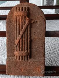 mattone in teracotta con fascio littorio primi 900