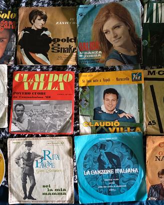 set di dischi 45 vinile di musica leggera italiana